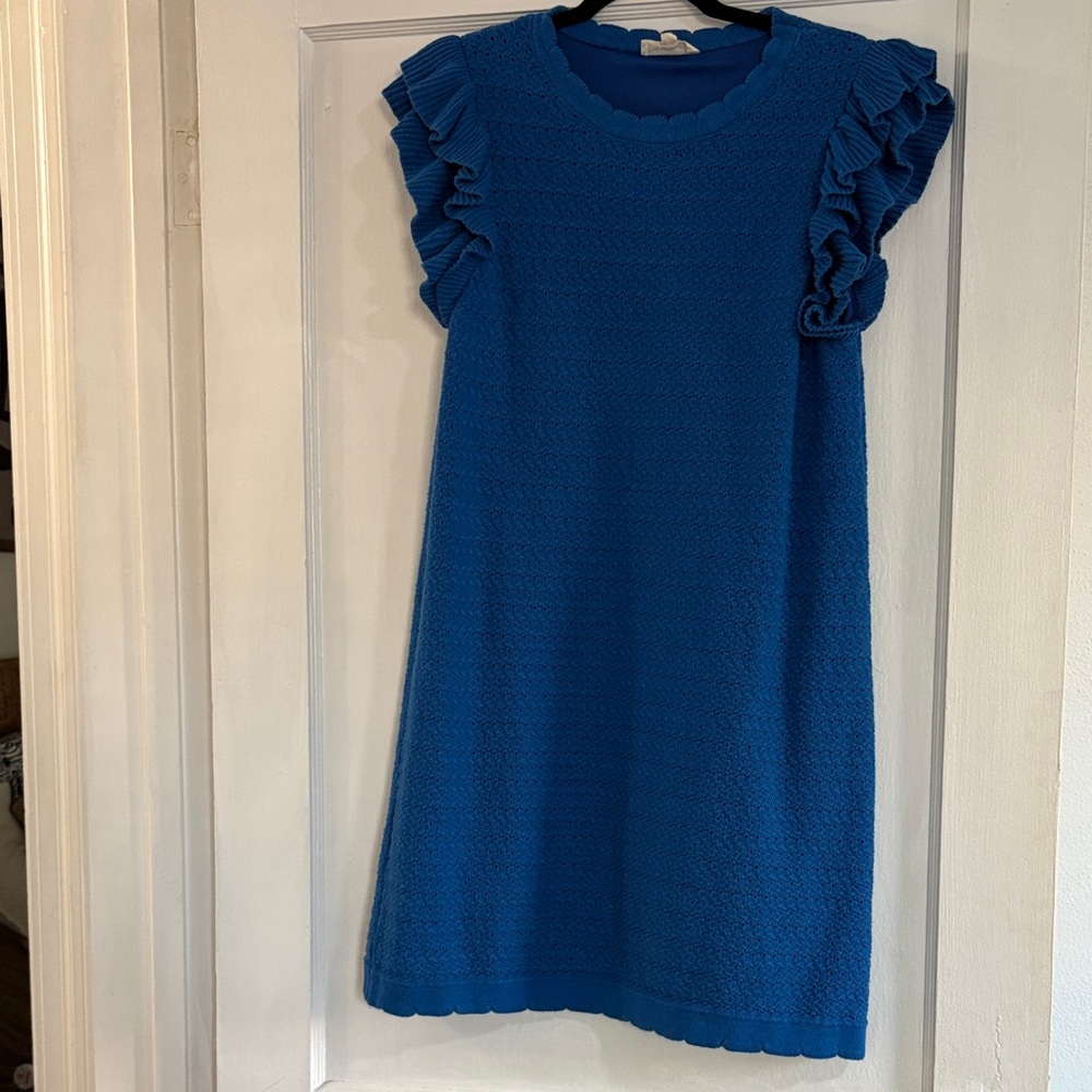 Blue Ruffled Dress